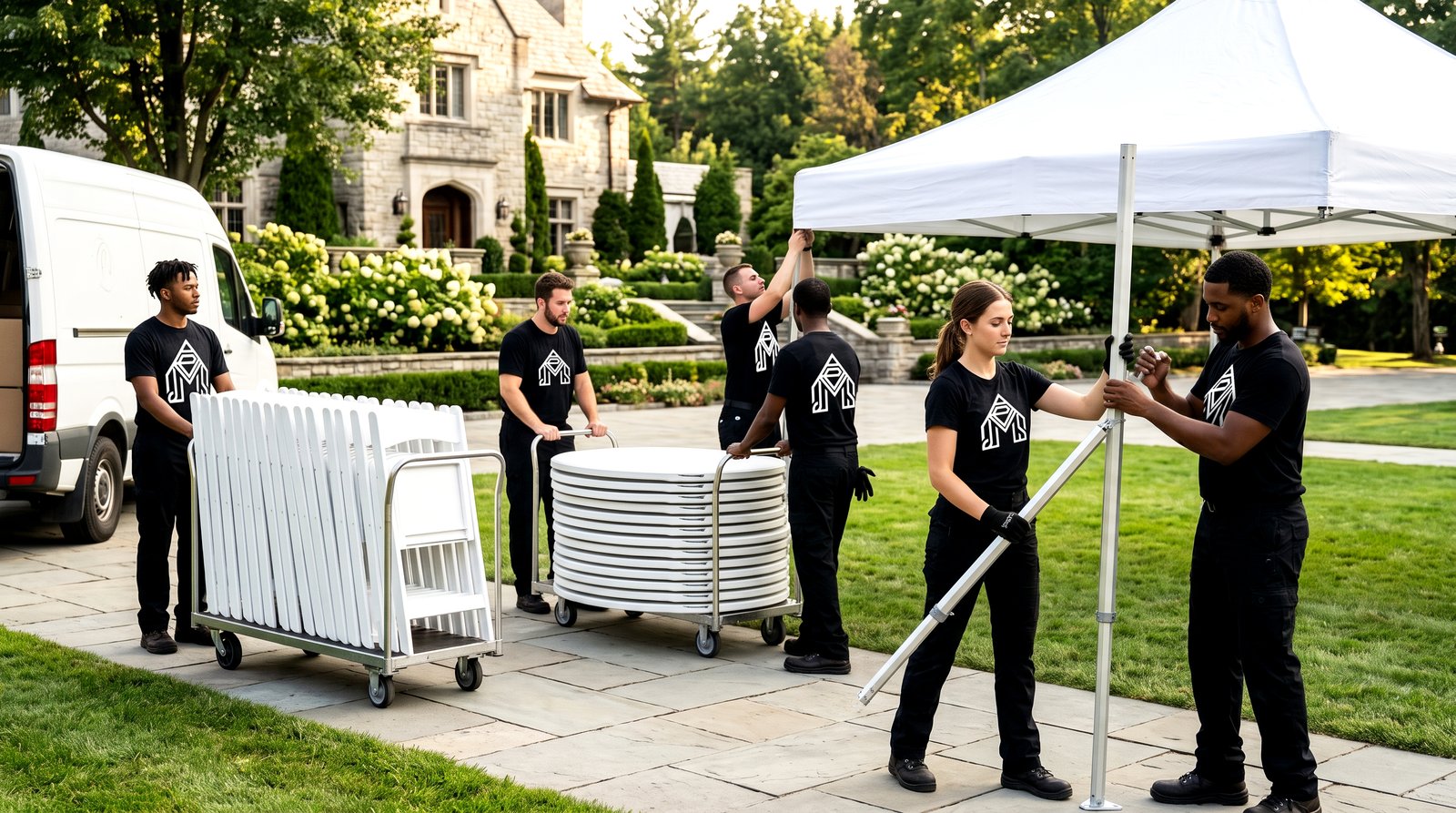 JEMS team setting up an event in NJ